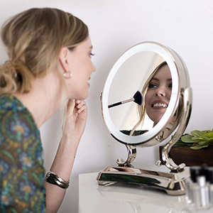 Zadro Polished Dual Sided Glamour Vanity Mirror