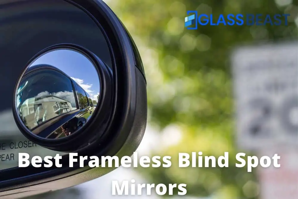 ulofpc Blind Spot Mirrors Frameless 360° Adjustable HD Glass Mirror Maximize Rear View Car Safe Universal