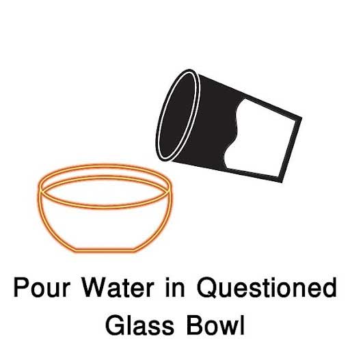 pour water into glass cup