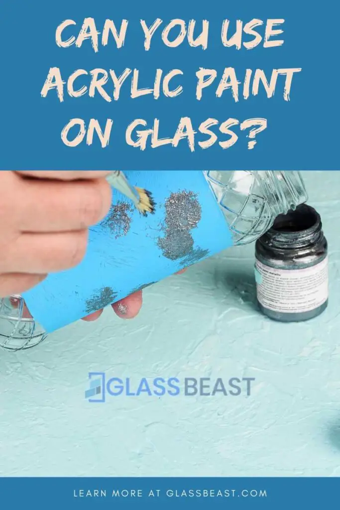 can you us acrylic paint on glass doors