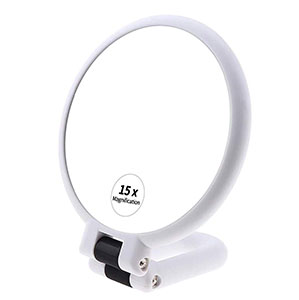 Carson 2x LED Round Magnifying Mirror