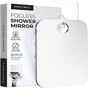 Honeybull Shower Mirror Fogless for Shaving 